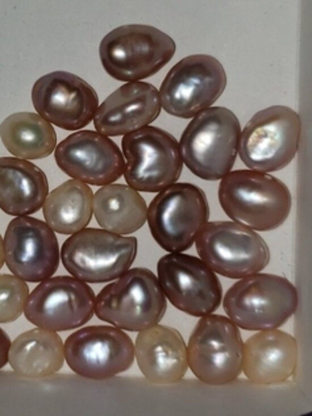 10mm natural lavender Baroque Freshwater high luster loose Pearls 24-pack